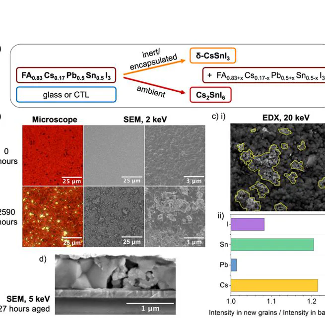 Disentangling degradation pathways of Narrow bandgap lead-tin perovskite material and photovoltaic devices