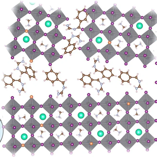 Reactive passivation of wide-bandgap organic-inorganic perovskites with benzylamine